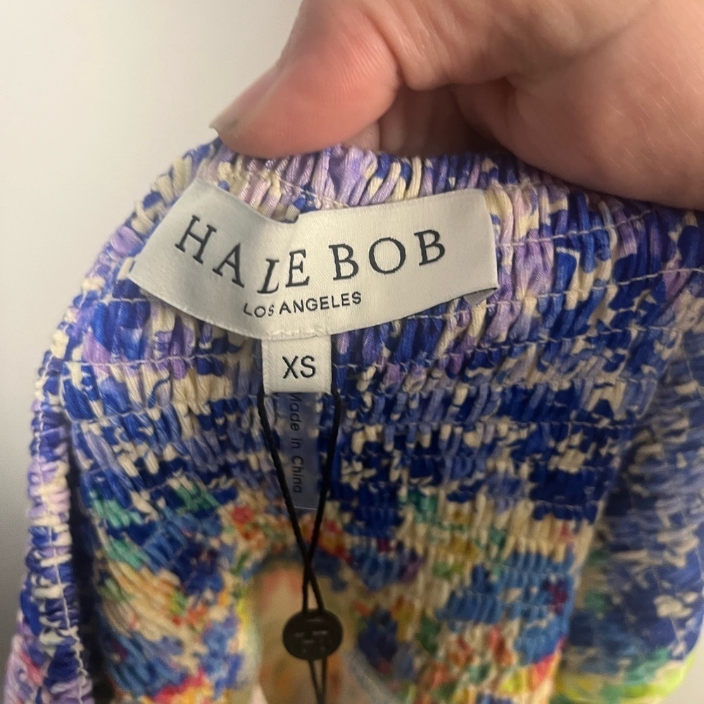 Hale Bob Wren Dress multi color floral halter dress new size XS - Picture 8 of 10